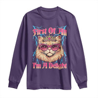 First Of All Im A Delight Long Sleeve Shirt Geek Princess Cat Gift