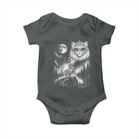 Vintage Geek Princess Cat Baby Onesie Full Moon Engraving Art Gift