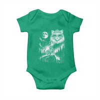 Vintage Geek Princess Cat Baby Onesie Full Moon Engraving Art Gift