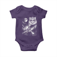 Vintage Geek Princess Cat Baby Onesie Full Moon Engraving Art Gift