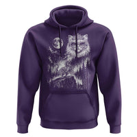 Vintage Geek Princess Cat Hoodie Full Moon Engraving Art Gift