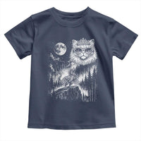 Vintage Geek Princess Cat Toddler T Shirt Full Moon Engraving Art Gift