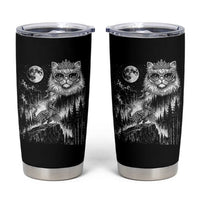 Vintage Geek Princess Cat Tumbler Cup Full Moon Engraving Art Gift