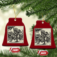 Cool Royal Cat Riding Dinosaur Ceramic Ornament Rock N Roll Engraving Graphic Art