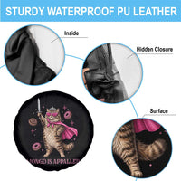 Cute Warrior Princess Cat With Sword Spare Tire Cover Fantasy Reader Gift