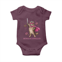 Cute Warrior Princess Cat With Sword Baby Onesie Fantasy Reader Gift