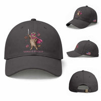 Cute Warrior Princess Cat With Sword Baseball Cap Fantasy Reader Gift