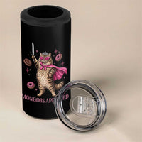 Cute Warrior Princess Cat With Sword 4 in 1 Can Cooler Tumbler Fantasy Reader Gift