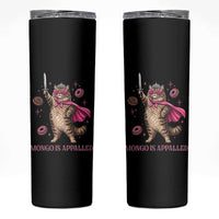 Cute Warrior Princess Cat With Sword Skinny Tumbler Fantasy Reader Gift
