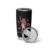 Cute Warrior Princess Cat With Sword Tumbler Cup Fantasy Reader Gift