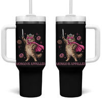 Cute Warrior Princess Cat With Sword Tumbler With Handle Fantasy Reader Gift
