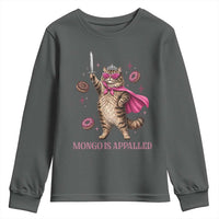 Cute Warrior Princess Cat With Sword Youth Sweatshirt Fantasy Reader Gift
