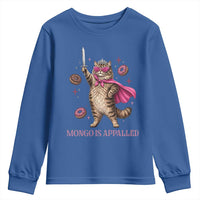 Cute Warrior Princess Cat With Sword Youth Sweatshirt Fantasy Reader Gift