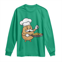 Funny Potato Cooking French Fries Long Sleeve Shirt Food Lover Gift - Wonder Print Shop
