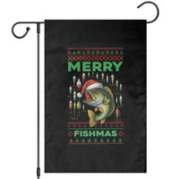 Funny Merry Fishmas Ugly Sweater Garden Flag Fisherman Christmas Gift - Wonder Print Shop