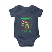 Funny Merry Fishmas Ugly Sweater Baby Onesie Fisherman Christmas Gift - Wonder Print Shop