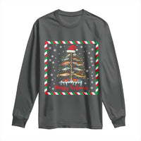 Merry Fishmas Long Sleeve Shirt Funny Xmas Fishing Lover Gift - Wonder Print Shop