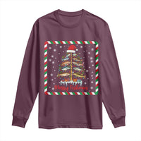 Merry Fishmas Long Sleeve Shirt Funny Xmas Fishing Lover Gift - Wonder Print Shop