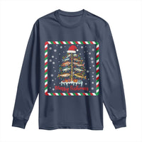Merry Fishmas Long Sleeve Shirt Funny Xmas Fishing Lover Gift - Wonder Print Shop
