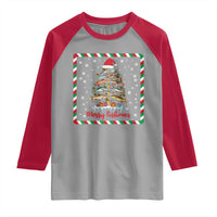 Merry Fishmas Raglan Shirt Funny Xmas Fishing Lover Gift - Wonder Print Shop