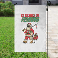 Id Rather Be Fishing Garden Flag Funny Christmas Holiday Gift - Wonder Print Shop