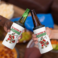 Id Rather Be Fishing 4 in 1 Can Cooler Tumbler Funny Christmas Holiday Gift