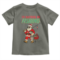 Id Rather Be Fishing Toddler T Shirt Funny Christmas Holiday Gift - Wonder Print Shop