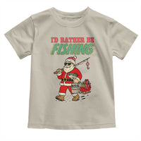 Id Rather Be Fishing Toddler T Shirt Funny Christmas Holiday Gift - Wonder Print Shop