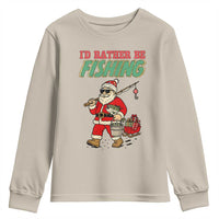 Id Rather Be Fishing Youth Sweatshirt Funny Christmas Holiday Gift - Wonder Print Shop