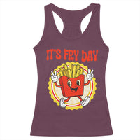 Funny French Fries Lover Racerback Tank Top It Is Fry Day - Wonder Print Shop