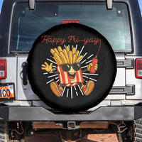 Funny French Fries Lover Spare Tire Cover Happy Friyay Gift - Wonder Print Shop