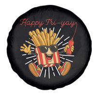 Funny French Fries Lover Spare Tire Cover Happy Friyay Gift - Wonder Print Shop