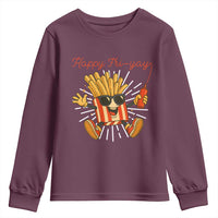 Funny French Fries Lover Youth Sweatshirt Happy Friyay Gift - Wonder Print Shop