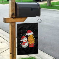 Funny Snowman Decorating French Fries Garden Flag Christmas Gift - Wonder Print Shop