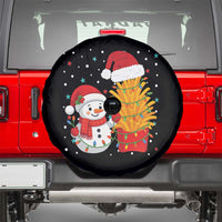 Funny Snowman Decorating French Fries Spare Tire Cover Christmas Gift - Wonder Print Shop