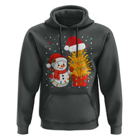 Funny Snowman Decorating French Fries Hoodie Christmas Gift - Wonder Print Shop