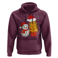 Funny Snowman Decorating French Fries Hoodie Christmas Gift - Wonder Print Shop
