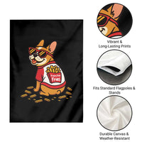 Frenchie Fries Garden Flag Funny French Bulldog Lover Gift - Wonder Print Shop