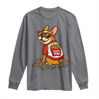 Frenchie Fries Long Sleeve Shirt Funny French Bulldog Lover Gift - Wonder Print Shop