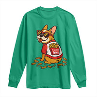 Frenchie Fries Long Sleeve Shirt Funny French Bulldog Lover Gift - Wonder Print Shop