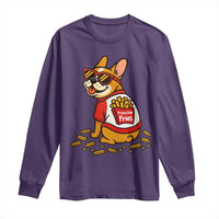 Frenchie Fries Long Sleeve Shirt Funny French Bulldog Lover Gift - Wonder Print Shop