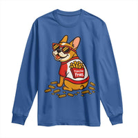 Frenchie Fries Long Sleeve Shirt Funny French Bulldog Lover Gift - Wonder Print Shop