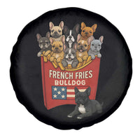Funny French Fries Bulldog Spare Tire Cover Dog Lover Gift - Wonder Print Shop