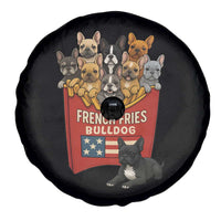 Funny French Fries Bulldog Spare Tire Cover Dog Lover Gift - Wonder Print Shop