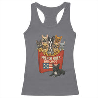 Funny French Fries Bulldog Racerback Tank Top Dog Lover Gift - Wonder Print Shop