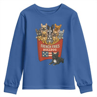 Funny French Fries Bulldog Youth Sweatshirt Dog Lover Gift - Wonder Print Shop