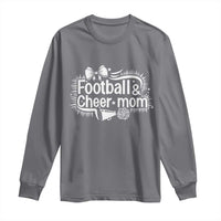 Football And Cheer Mom Quote Long Sleeve Shirt Sport Cheerleading Season Gift - Wonder Print Shop