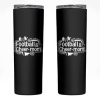 Football And Cheer Mom Quote Skinny Tumbler Sport Cheerleading Season Gift - Wonder Print Shop