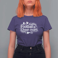 Football And Cheer Mom Quote T Shirt For Women Sport Cheerleading Season Gift - Wonder Print Shop