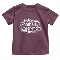 Football And Cheer Mom Quote Toddler T Shirt Sport Cheerleading Season Gift - Wonder Print Shop